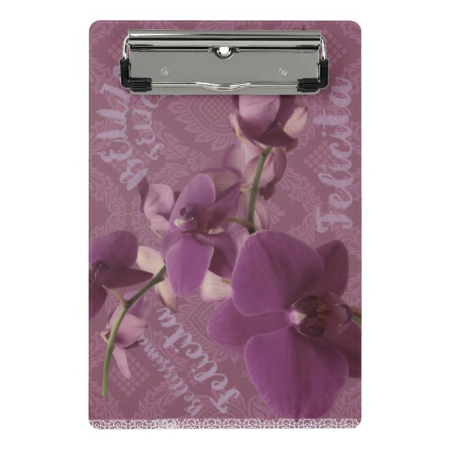 Mini Prancheta Vintage purple orchid (Frente)