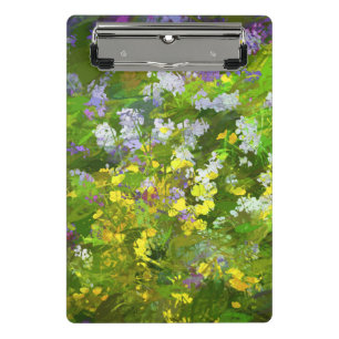 Mini Prancheta Wildflower Impasto Painting - Arte Flor Original