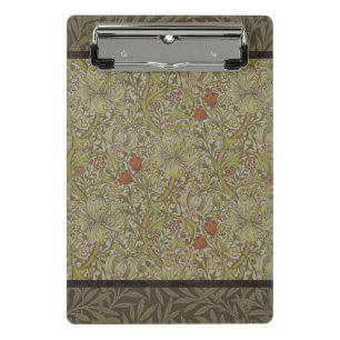 Mini Prancheta William Morris Floral lily willow art impressão