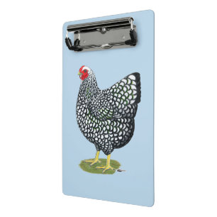 Mini Prancheta Wyandotte:  Hen lacado por prata