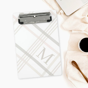Mini Prancheta Xadrez Mínima Elegante Elegante Clássica Monograma