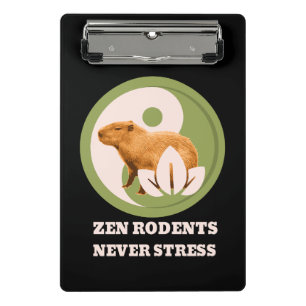 Mini Prancheta Zen Rodents Nunca Stress Capybara