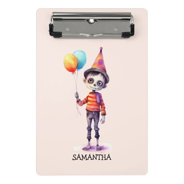 Mini Prancheta Zombie Adorável - Halloween Bonito (4) (Frente)