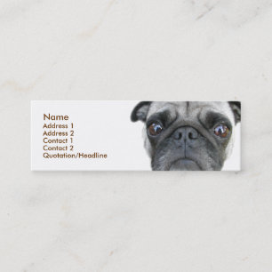 Mini Pug Cartão de visita
