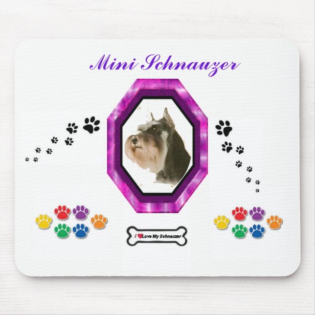Mini Schnauzer Mousepad (Frente)