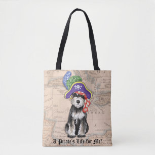 Mini Schnauzer Pirate Tote Bag