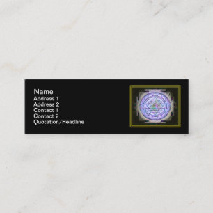 Mini Sri Yantra13 3" magro" cartão de visita x1
