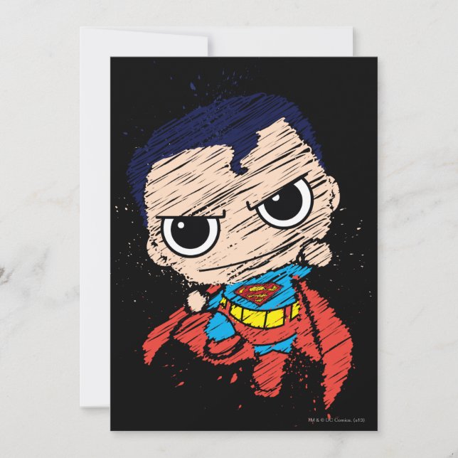 Mini Superman Sketch - Voando (Frente)