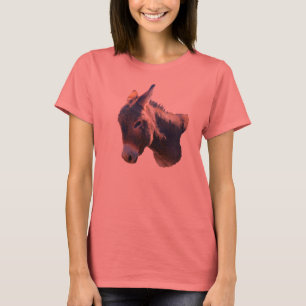 Mini t-shirt das senhoras do asno