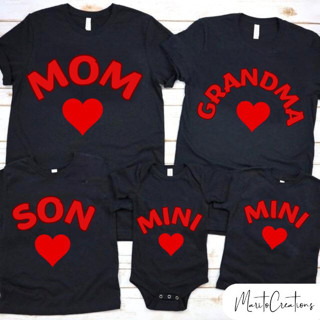 MINI T-shirt for kids in couple with mom (Criador carregado)