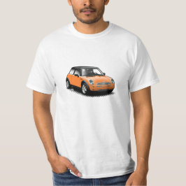 Mini t-shirt moderno alaranjado do carro