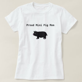 Mini t-shirt orgulhoso da mamã do porco