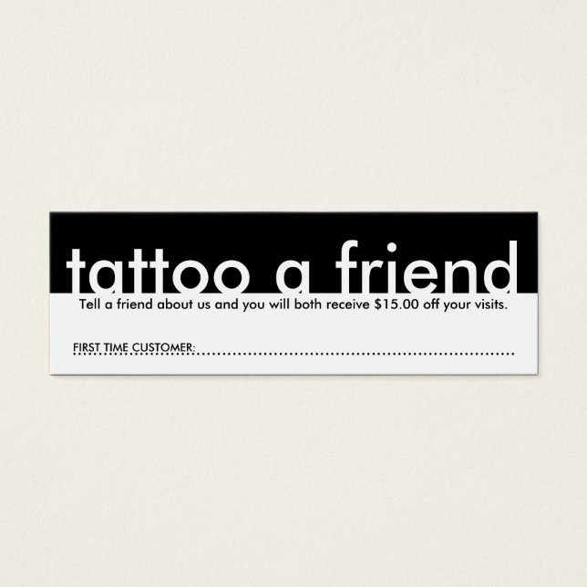 mini tatuagem um amigo (Frente)
