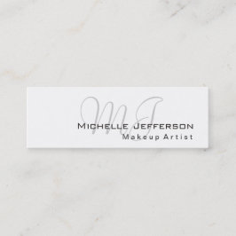 Mini Tendy Makeup Artist White Style Cartão de visita