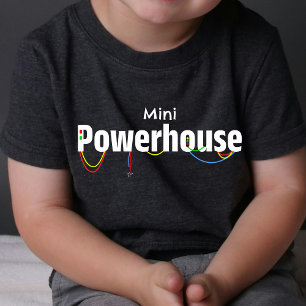 Mini Tiny Baby Powerhouse T-Shirt Engraçado DP