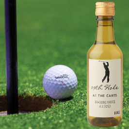 Mini Vinho Personalizado 19º Buraco (10) Golf Mini
