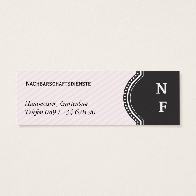 Mini Visitenkarten (Verso)