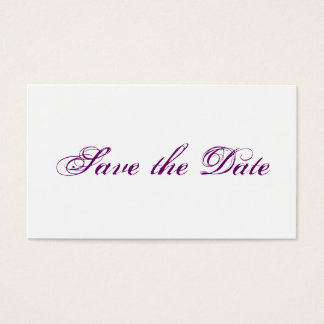 Mini wedding Save Date the em purple cards