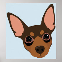 Miniatura Pinscher Min Pin Dog Poster