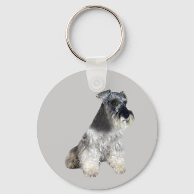 Miniatura Schnauzer Chaveiro (Frente)