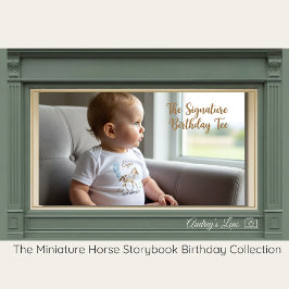 Miniature Horse Storybook FIRST Birthday T-Shirt