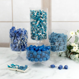 Minibuffet de doce de cor azul