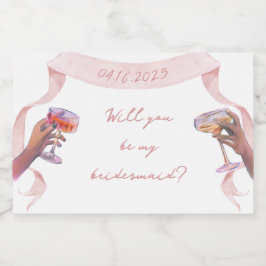 Minichampanhe de Proposta Personalizada de Bridesm