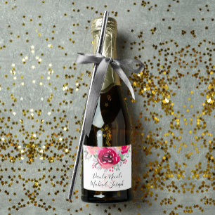 Minichampanhe Floral Rosa Elegante 