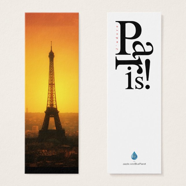 Minifavorito da Torre Eiffel de Paris (Frente & Verso)