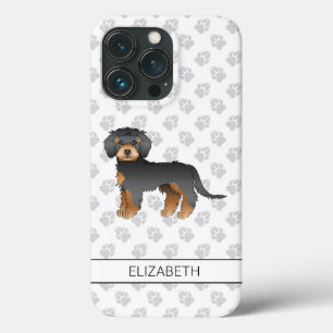 MiniGoldendoodle Negro E Tano Cão e Nome