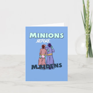 Miniíons Antes De Maidens, Cartões de agradeciment