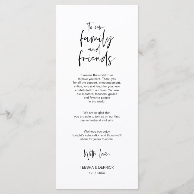 Mínima, Local De Casamento, Fazendo Cartões De Agr (Frente)