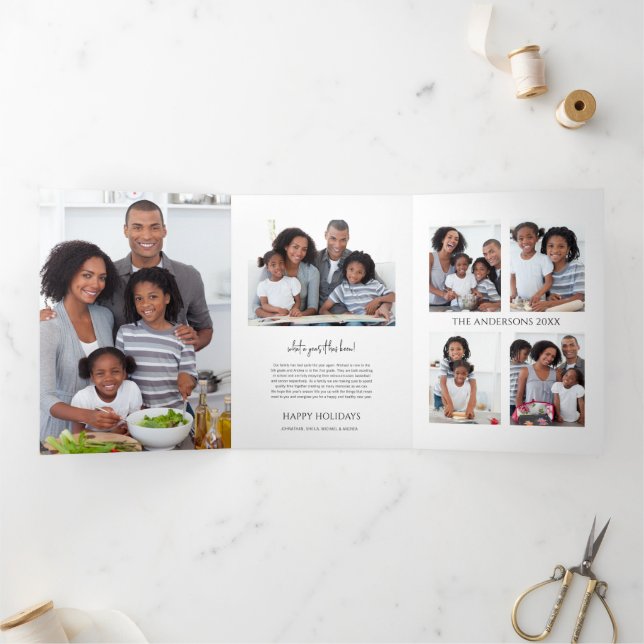 Mínima Que Cartão De Férias De Três Dobras De Um A (Dentro)