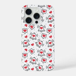 Minimal Black & White Heart Notification Pattern