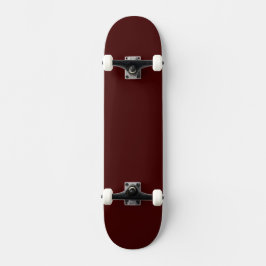 Minimal Burnt Maroon Skateboard for Skaters