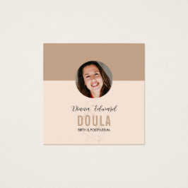 Minimal Doula Identity Photo Design in Soft Beige