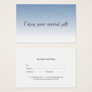 Minimal Gift Certificate Card for Small Businesses