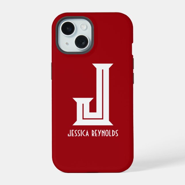 Minimal Monograma Vermelho (Verso)