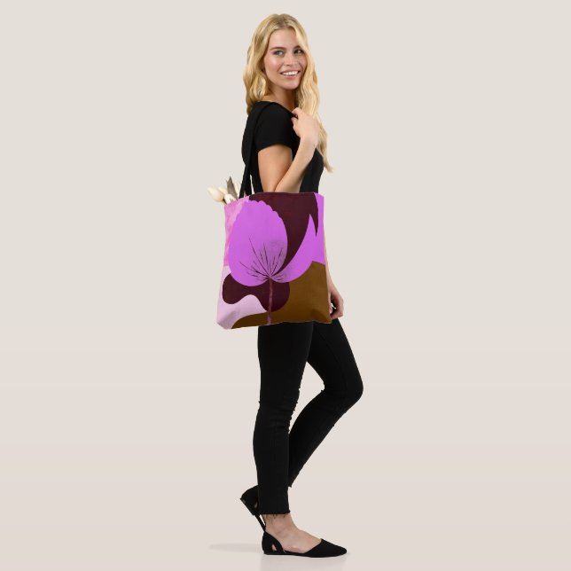 Minimal Purple Flower Tote Bag – Modern Floral Des (No(a) Modelo)