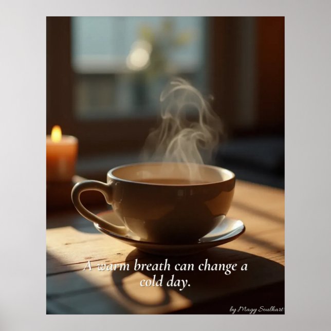 Minimal Winter Calm Poster – Neutral Wall Art (Frente)