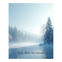 Minimal Winter Calm Poster – Neutral Wall Art