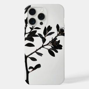 Minimalismo da Natureza: Um Ramal de Árvore Silhue