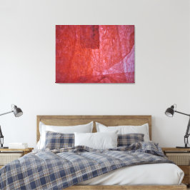 Minimalismo vermelho Impressão em tela esticada, V