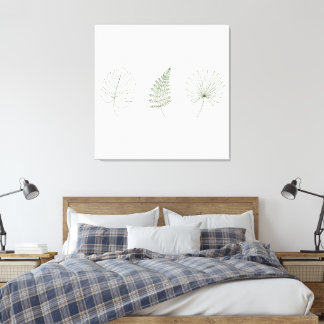 Minimalist Botanical Line Art Canvas Print