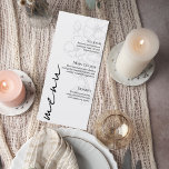 Minimalist Floral Line Art Wedding Menu Card<br><div class="desc">Elegant and modern wedding menu card featuring delicate floral line art on a soft neutral background. The minimalist botanical illustration creates a refined and romantic aesthetic, while the clean typography keeps the menu easy to read for guests. Perfect for garden weddings, modern minimalist celebrations, botanical themes, or elegant outdoor receptions....</div>