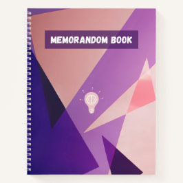 Minimalist geometric notebook