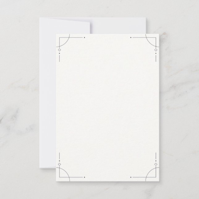 Minimalist Geometric RSVP Card (Frente)