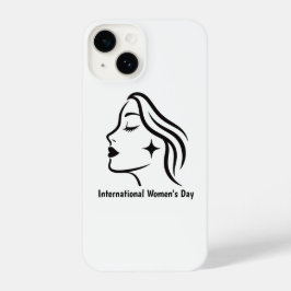 Minimalist International Women's Day iPhone 14 Cas