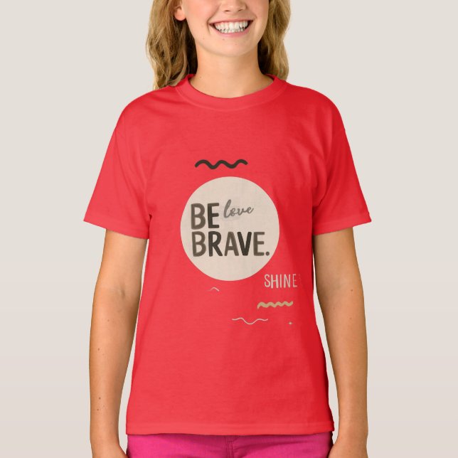 Minimalist Kids T-Shirt | Inspirational Neutral Gr (Frente)