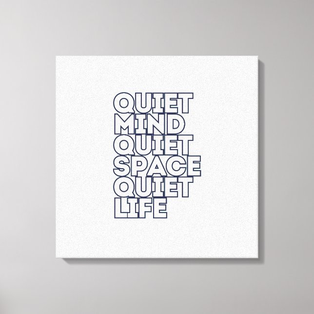 Minimalist Motivational Quote Square Canvas (Frente)